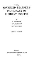 The Advanced Learner's Dictionary of Current English