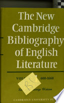 The New Cambridge Bibliography of English Literature