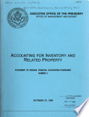 Accounting for Inventory and Related Property