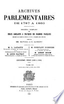 Archives parlementaires de 1787 à 1860