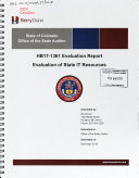 HB17-1361 Evaluation Report, Evaluation of State IT Resources