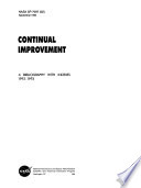 Continual Improvement: A Bibliography with Indexes, 1992-1993