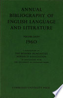 annual bibliograghy of english language and literature