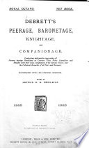Debrett's Illustrated Peerage and Baronetage, Titles of Courtesy and the Knightage