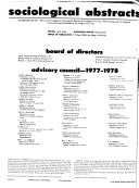 Sociological Abstracts