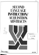 Second Language Instruction/acquisition Abstracts