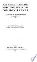 National Idealism and the Book of Common Prayer