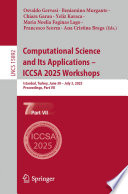Computational Science and Its Applications – ICCSA 2025 Workshops