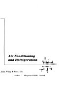 Air Conditioning and Refrigeration