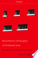 Distributive Principles of Criminal Law