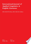 International Journal of Applied Linguistics & English Literature