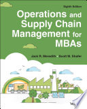 Operations and Supply Chain Management for MBAs