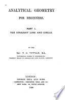 Analytical Geometry for Beginners