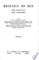 Biology of Sex for Parents and Teachers