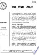 Energy Research Abstracts