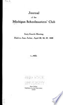 Journal of the Michigan Schoolmasters' Club