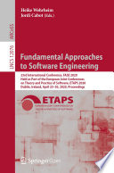 Fundamental Approaches to Software Engineering