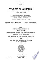 Statutes of California