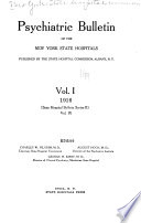 Psychiatric Bulletin of the New York State Hospitals