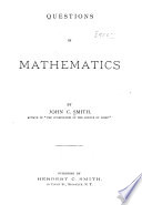 Questions in Mathematics