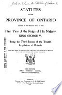 Lois de L'Ontario
