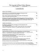 The Journal of Heart Valve Disease