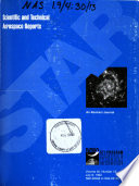 Scientific and Technical Aerospace Reports