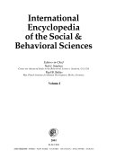 International Encyclopedia of the Social & Behavioral Sciences