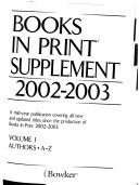 Books in Print Supplement