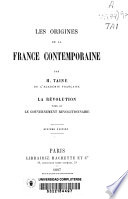 Les origenes de la France contemporaine