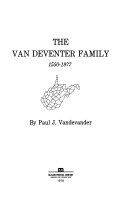 The Van Deventer Family, 1550-1977