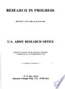 Research in Progress