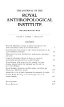 The Journal of the Royal Anthropological Institute