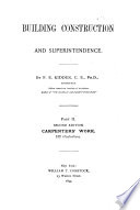 Building Construction and Superintendence: Carpenter's work, 1898