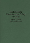 Implementing Environmental Policy in China