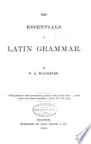 The Essentials of Latin Grammar