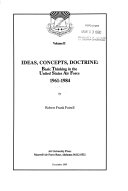 Ideas, Concepts, Doctrine: 1961-1984