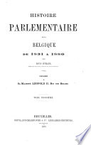 Histoire parlémentaire de la Belgique