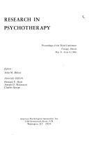 Research in Psychotherapy