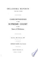 Cases Determined in the Supreme Court of the State of Oklahoma