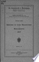 Labor Bulletin of the Commonwealth of Massachusetts