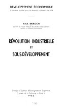 Révolution industrielle et sous-développement