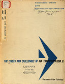 The Issues and Challenges of Air Transportation II : "The Impact of New Technology"
