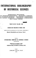 International Bibliography of Historical Sciences