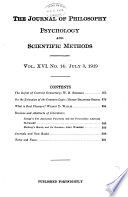 The Journal of Philosophy, Psychology, and Scientific Methods