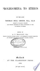 Prolegomena to Ethics