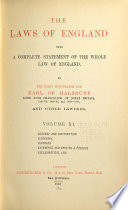 The Laws of England
