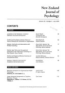 New Zealand Journal of Psychology