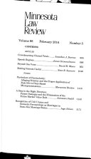 Minnesota Law Review