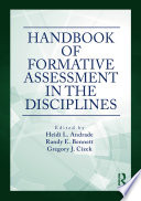Handbook of Formative Assessment in the Disciplines